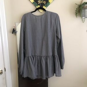 plaid checkered long sleeve dress 👗